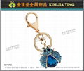 Custom Bag Charm Rhinestone Key Ring 6