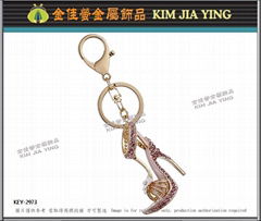 Custom Bag Charm Rhinestone Key Ring