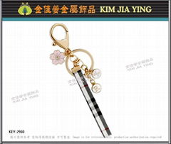 Professionally Made Rhinestone Charm Key Ring