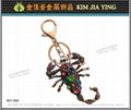 Professionally Made Rhinestone Charm Key Ring