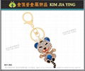 Professionally Made Rhinestone Charm Key Ring