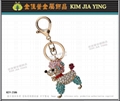 Professionally Made Rhinestone Charm Key Ring