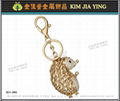 Professionally Made Rhinestone Charm Key Ring