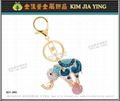 Professionally Made Rhinestone Charm Key Ring