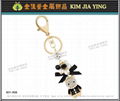 Custom Bag Charm Rhinestone Key Ring