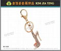 Custom Bag Charm Rhinestone Key Ring