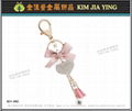 Custom Bag Charm Rhinestone Key Ring 17