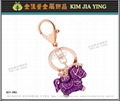 Custom Bag Charm Rhinestone Key Ring