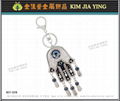 Custom Bag Charm Rhinestone Key Ring 9