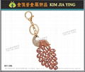 Custom Bag Charm Rhinestone Key Ring 10