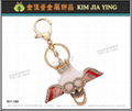 Custom Bag Charm Rhinestone Key Ring 11