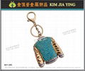 Custom Bag Charm Rhinestone Key Ring