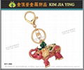 Custom Bag Charm Rhinestone Key Ring 14