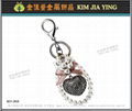 Custom Bag Charm Rhinestone Key Ring 8