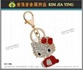 Customized Bag Metal Rhinestone key ring accessories 10