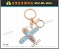 Customized bag metal rhinestone key ring accessories