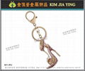 Customized bag metal rhinestone key ring accessories