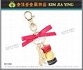 Customized bag metal rhinestone key ring accessories