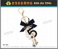 Customized bag metal rhinestone key ring accessories