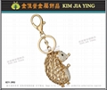 Bow Knot Pearl Shape Bag Key Ring Accessory