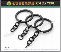 Professionally Made ~ Galvanized Black Keyring