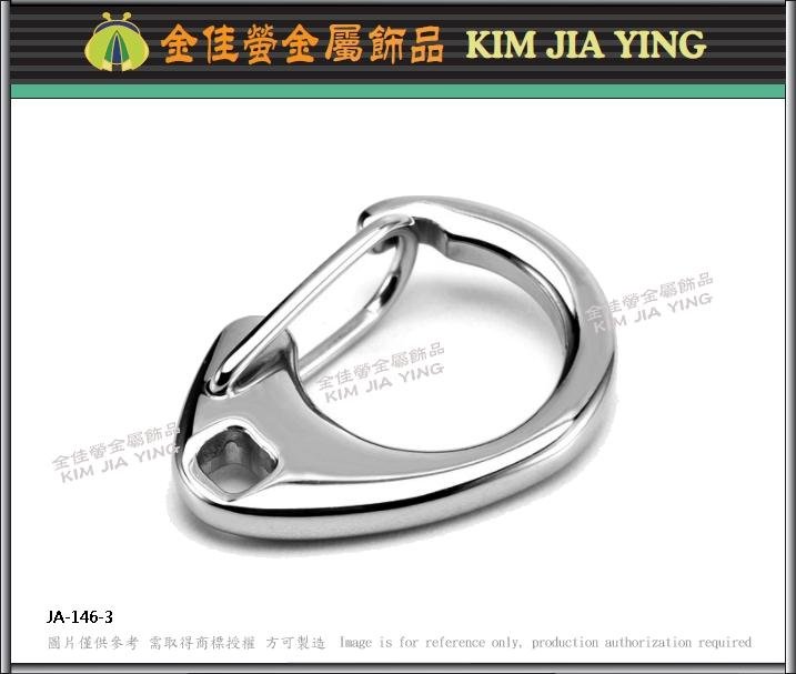 316L stainless steel spring buckle jewelry key ring accessories 3