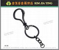 Professionally Made ~ Galvanized Black Keyring