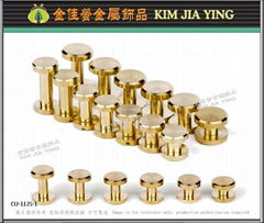 Brass  Screw For Leather, brass screw rivets