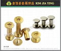 Brass  Screw For Leather, brass screw rivets 2