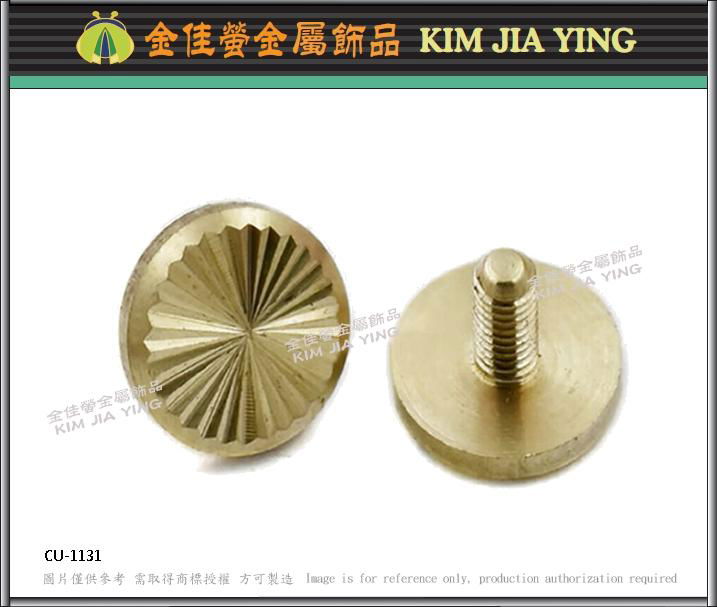 Metal copper buckle  Copper screws  Leather metal fittings 2