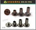 Metal copper buckle  Copper screws  Leather metal fittings