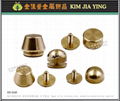 Metal copper buckle  Copper screws  Leather metal fittings