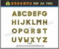 镂空方形皮带DIY金属字母 5