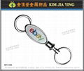 Custom Zinc alloy key ring Printed Key Ring，tourist key ring 15