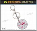 Custom Zinc alloy key ring Printed Key Ring，tourist key ring