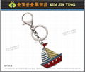 Custom Zinc alloy key ring Printed Key Ring，tourist key ring