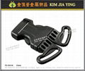 Baby stroller webbing adjustment buckle