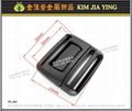 Plastic webbing adjustment ring/hard hat buckle/S hook/snap button