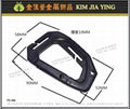 Pet Collar Buckle / Webbing Adjustment Buckle / Day Type / Color Transparent