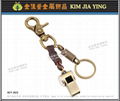 Leather key ring making 6