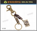 Leather key ring making 7