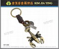 Leather key ring making 9