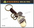 Leather key ring making 13