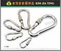 Stainless steel snap hook safety buckle D-shaped buckle U-shaped lock