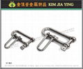 Stainless steel snap hook safety buckle D-shaped buckle U-shaped lock