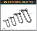 Stainless steel snap hook safety buckle D-shaped buckle U-shaped lock