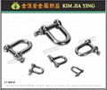 Stainless steel snap hook safety buckle D-shaped buckle U-shaped lock