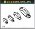 Stainless steel snap hook safety buckle D-shaped buckle U-shaped lock