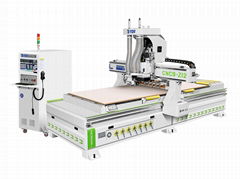 Heavy Duty CNC Nesting Center with Linear Tools Changer