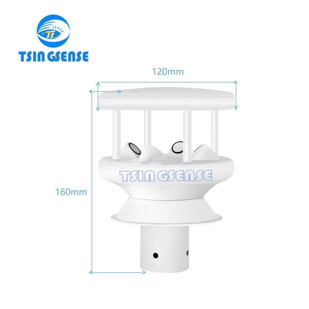 MWTS02 Micro ultrasonic wind sensor integrated wind speed and wind direction 3